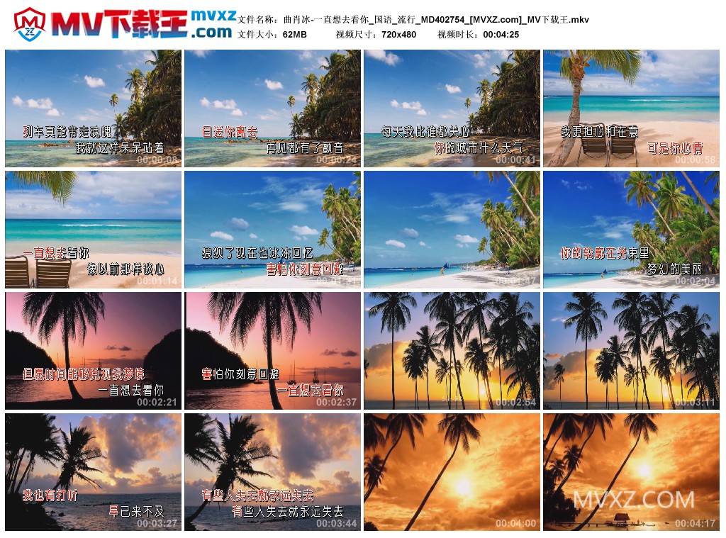 曲肖冰-一直想去看你_国语_流行_MD402754